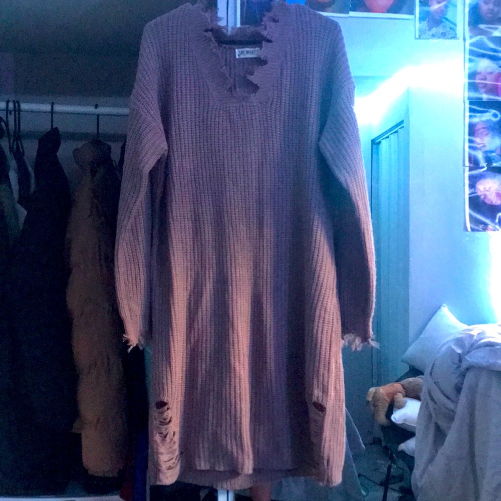 say what? fall knitted dress